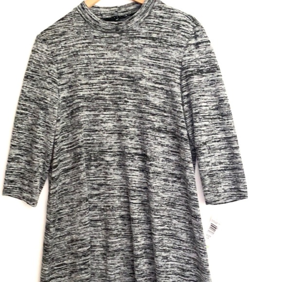 NWT Tiana B. Black 3/4 Sleeve Shift Dress, Sz 16 - Picture 5 of 11